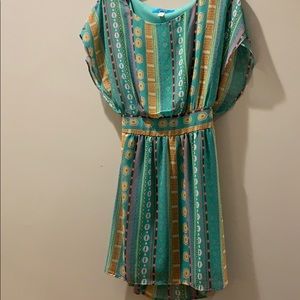 Multicolor bohemian dress